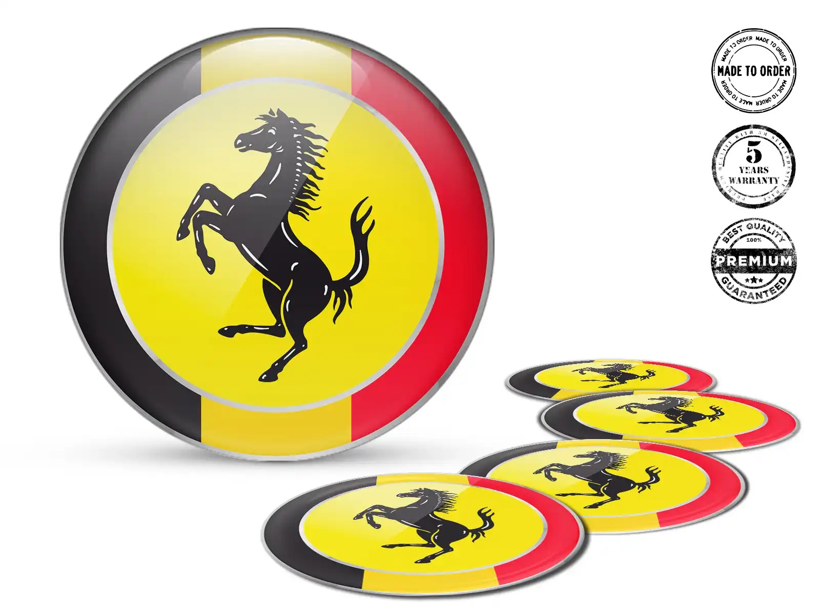 Ferrari Pegatinas de Silicona Edición Etiquetas Estilo de Silicona